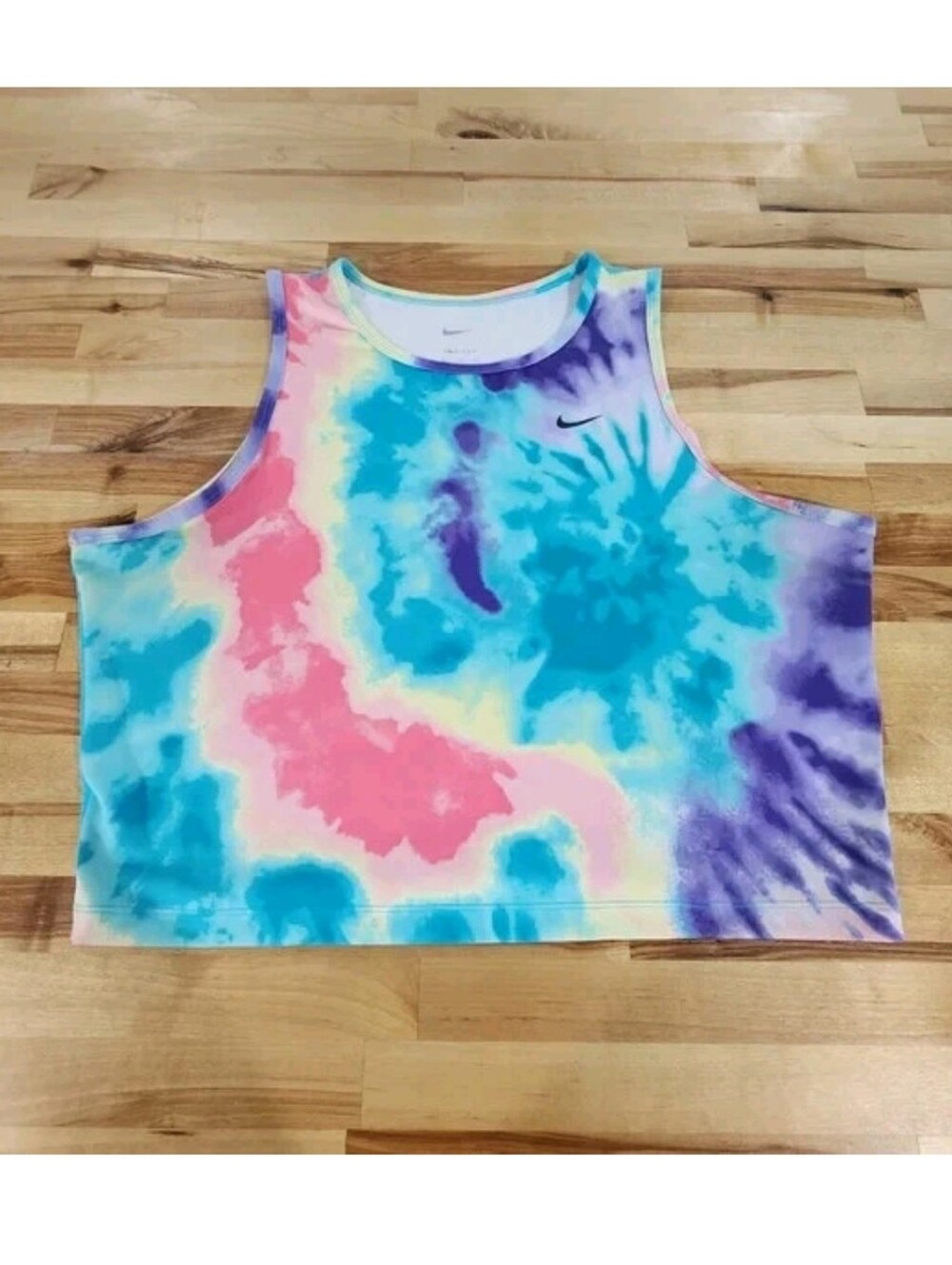 Nike Dri Fit Tie Dye Cropped Tank Womens Size XL